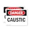 Signmission Caustic Danger Sign, Vinyl Decal, 10in W x 7in L, 2PK OS-2PACK-DS-D-710-L-2416 - alternate 1